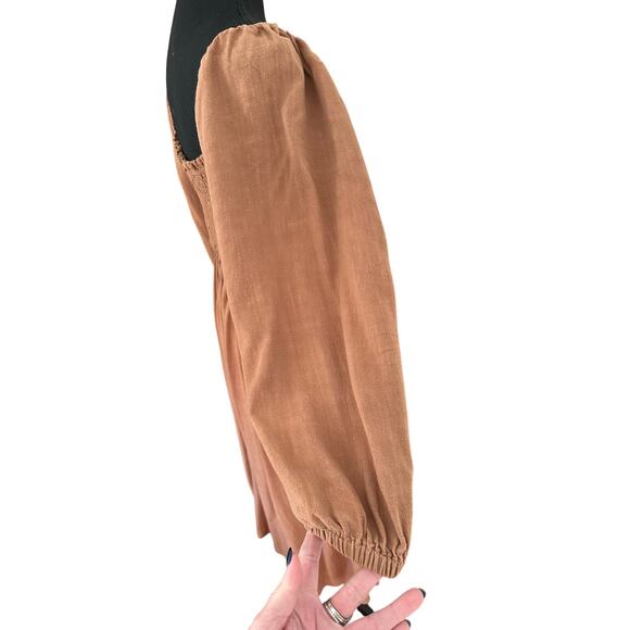 Rachel Pally Louise Midi Smocked Dress - Nutmeg - LG - Picture 8 of 12